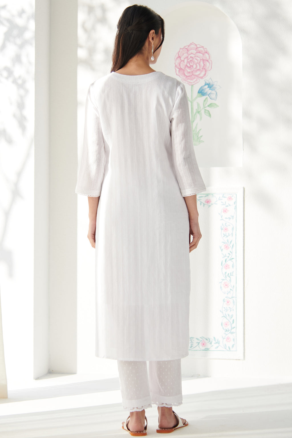 Roza Sameera White Kurta