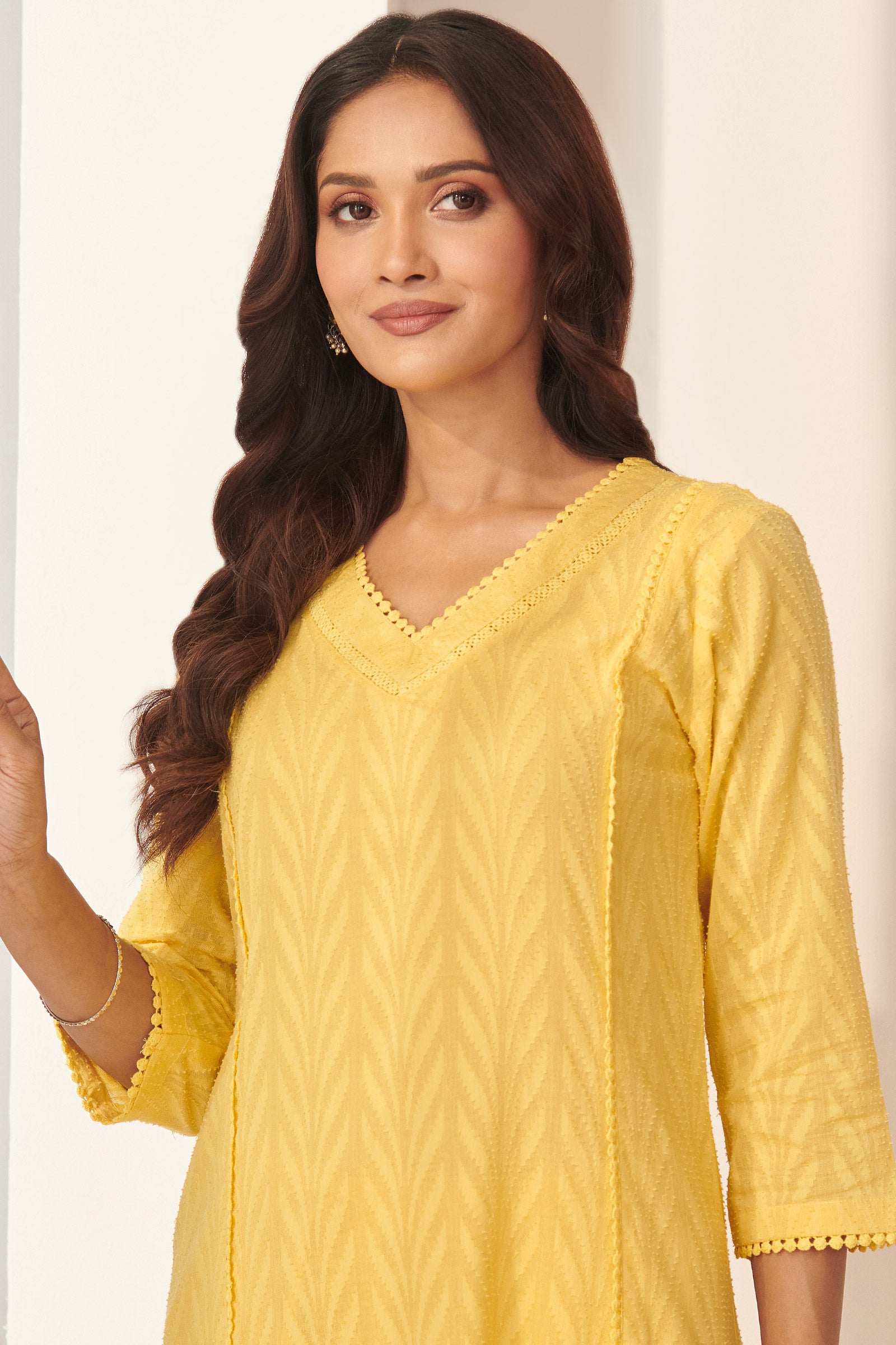Roza Darya Daffodil Yellow Kurta