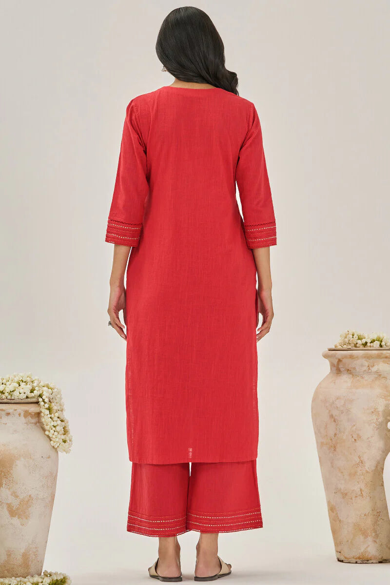 Surplus: Roza Zara Red Kurta
