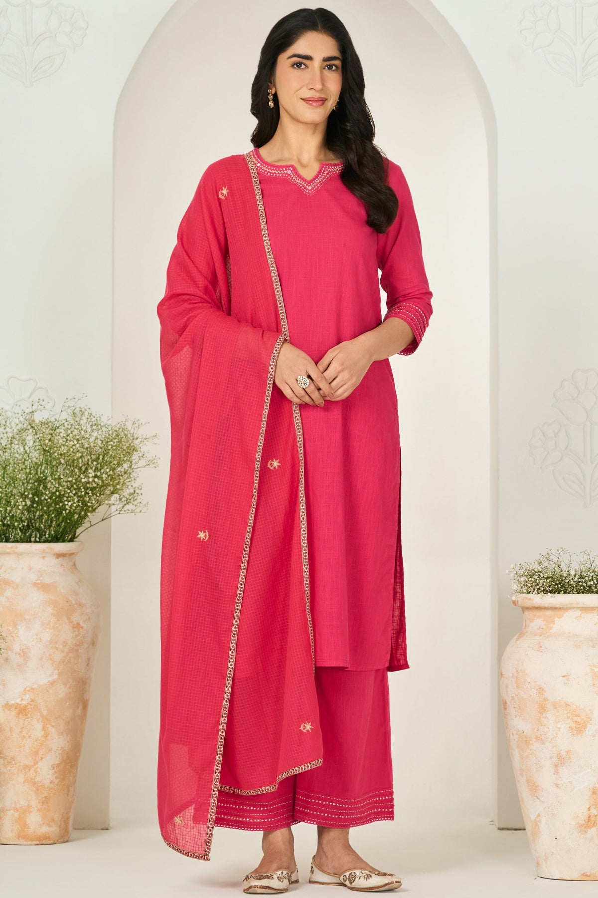 Roza Zara Fuchsia Kurta