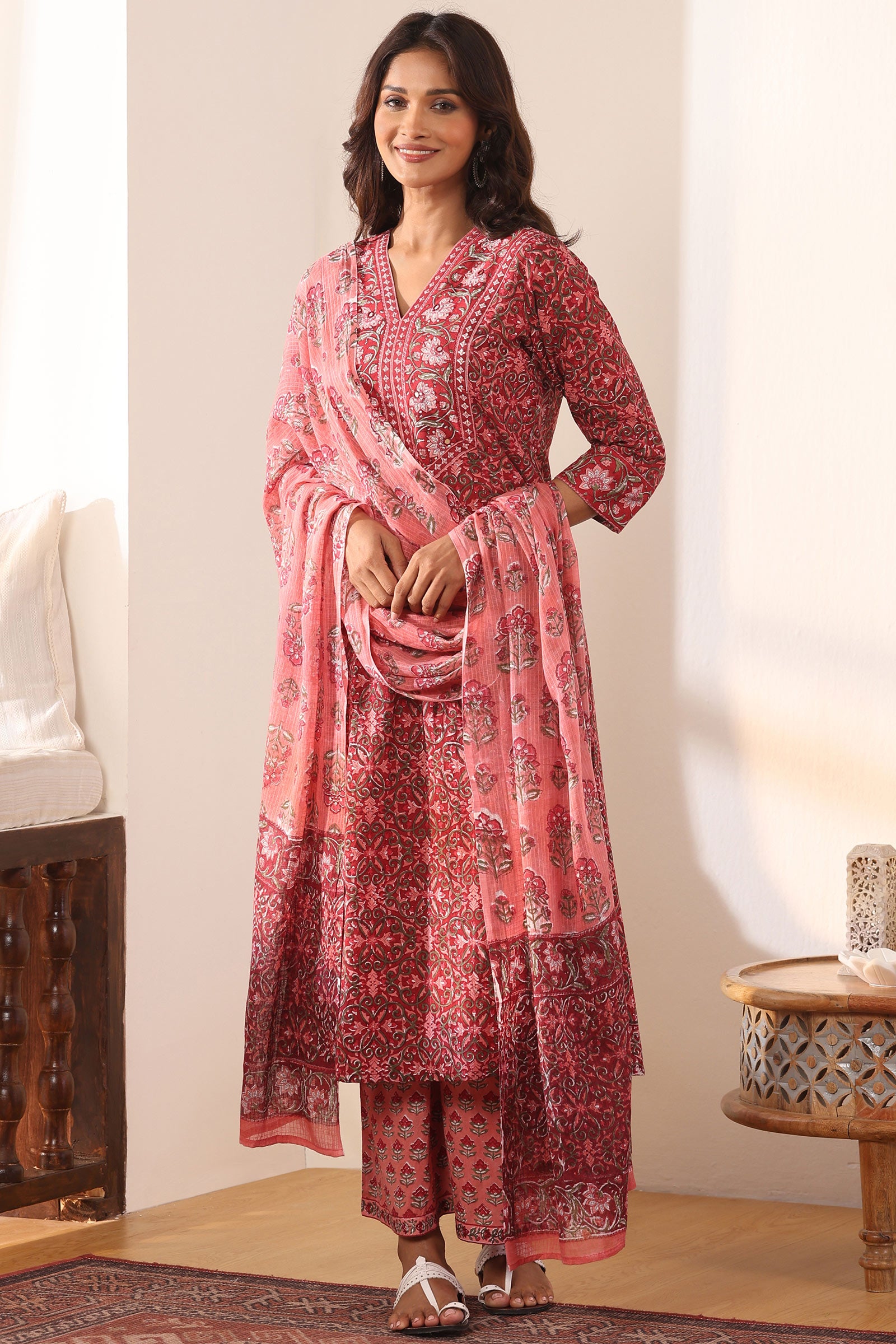 Gulbarg Zehna Sanganeri Kurta