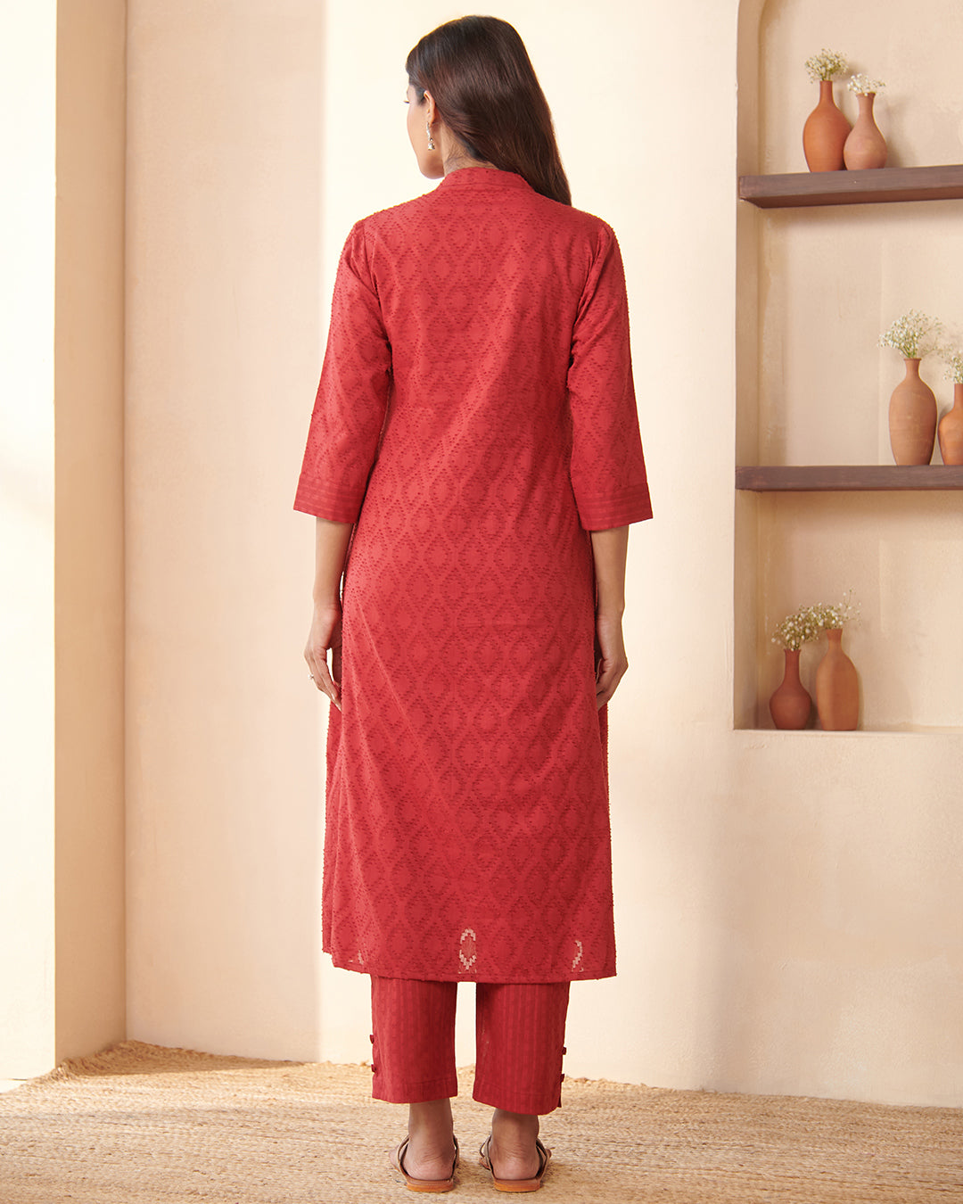 Roza Chaand Anar Red Kurta