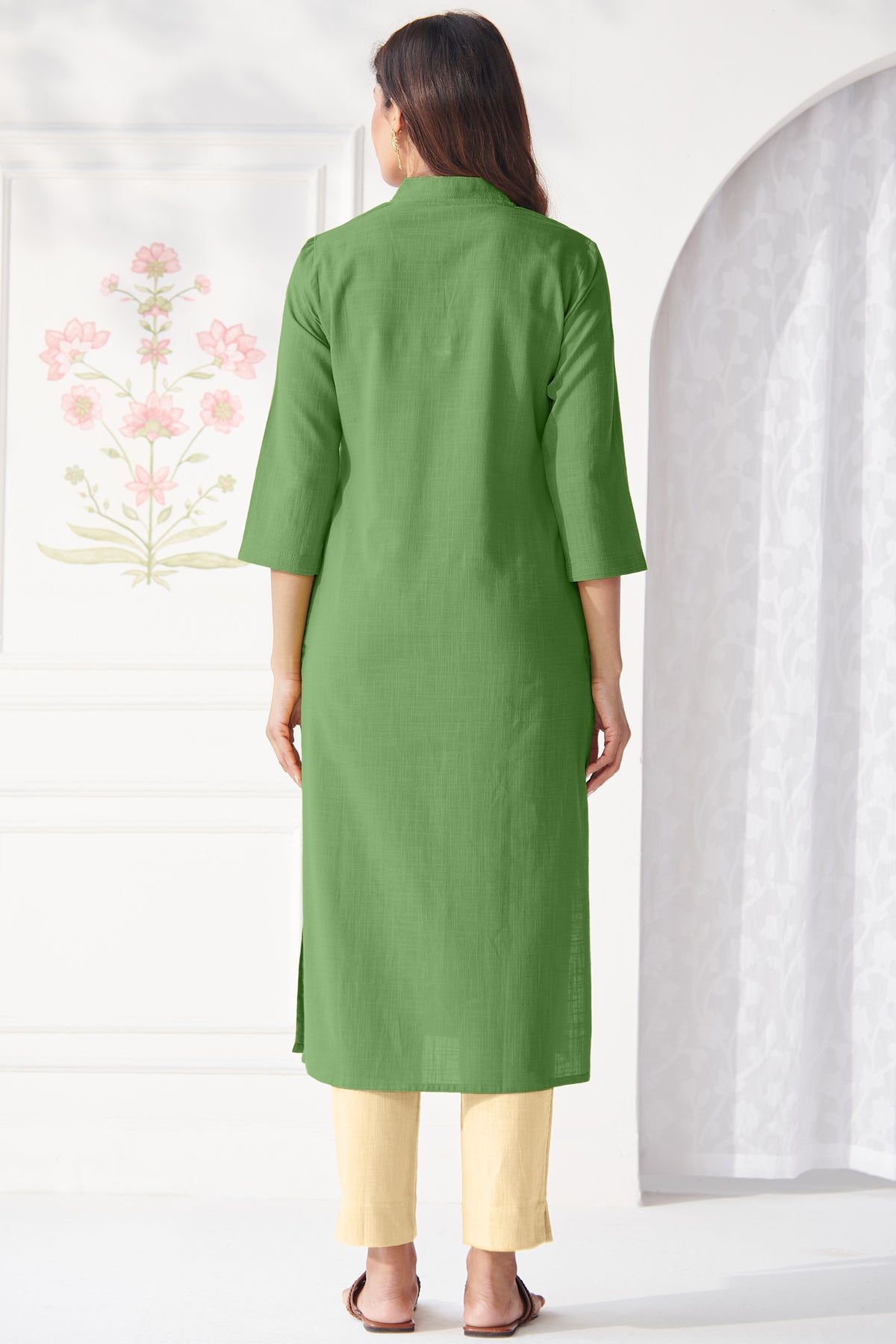 Roza Naima Green Kurta