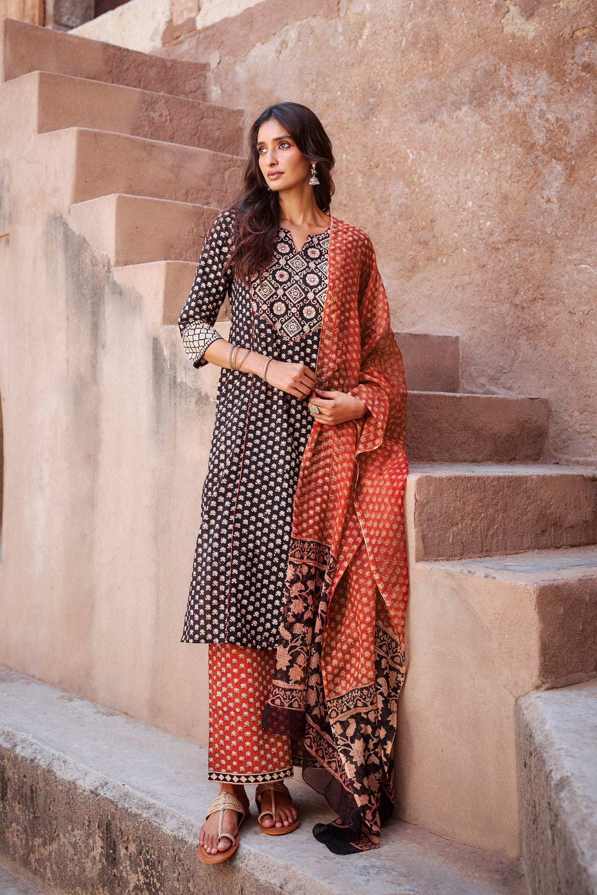 Sehra Maiwa Bagru Kurta