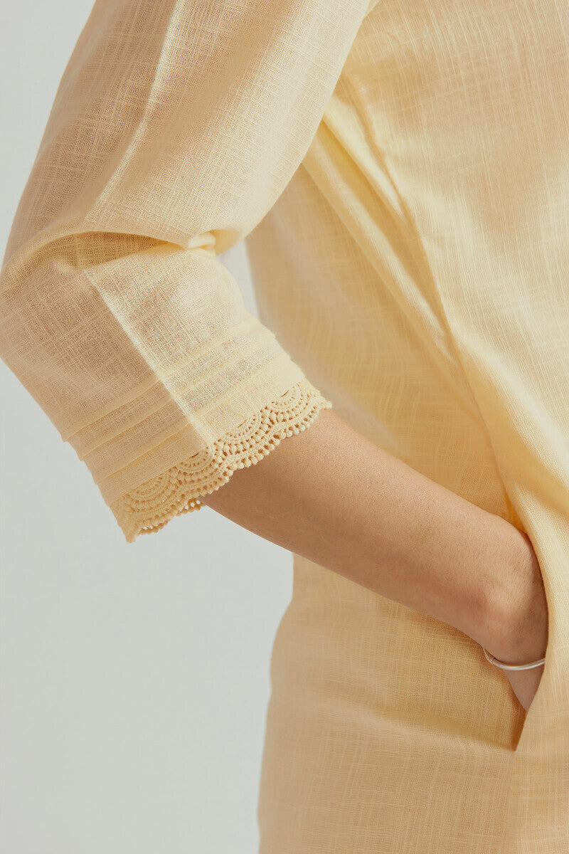 Roza Sehreen Cream Kurta