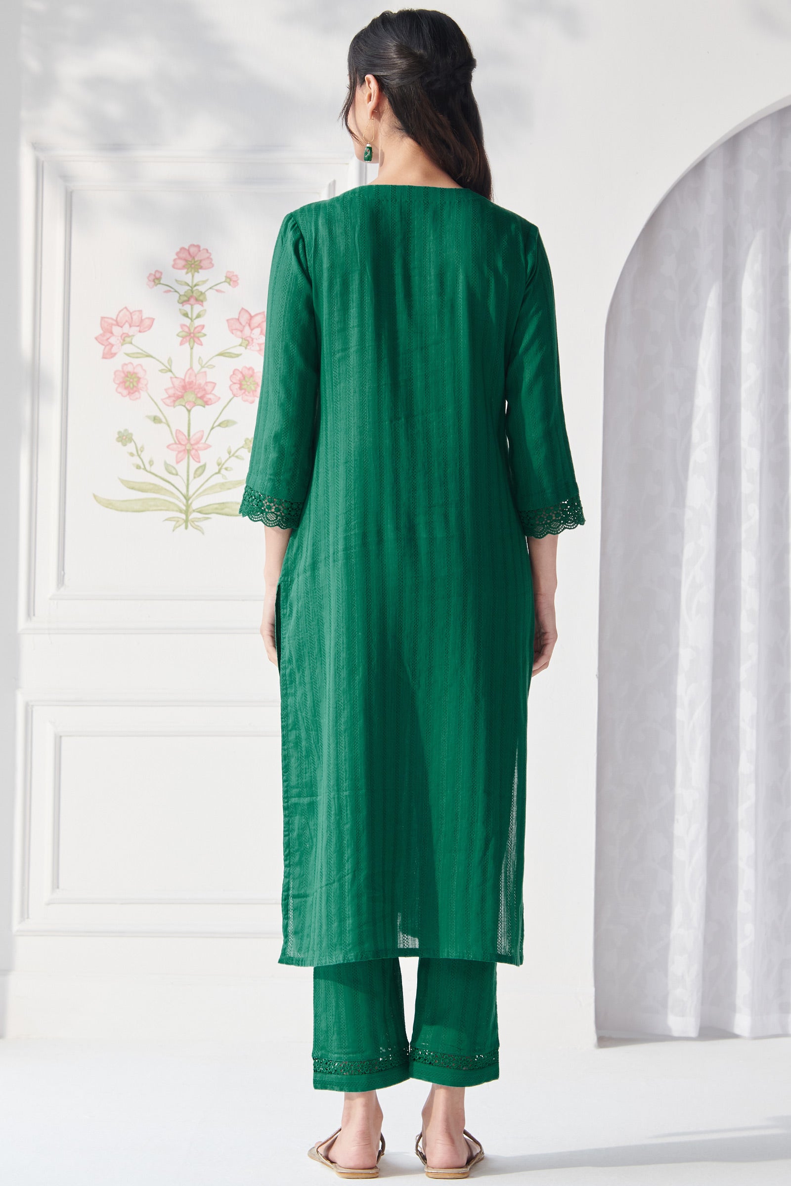 Roza Naaz Green Kurta