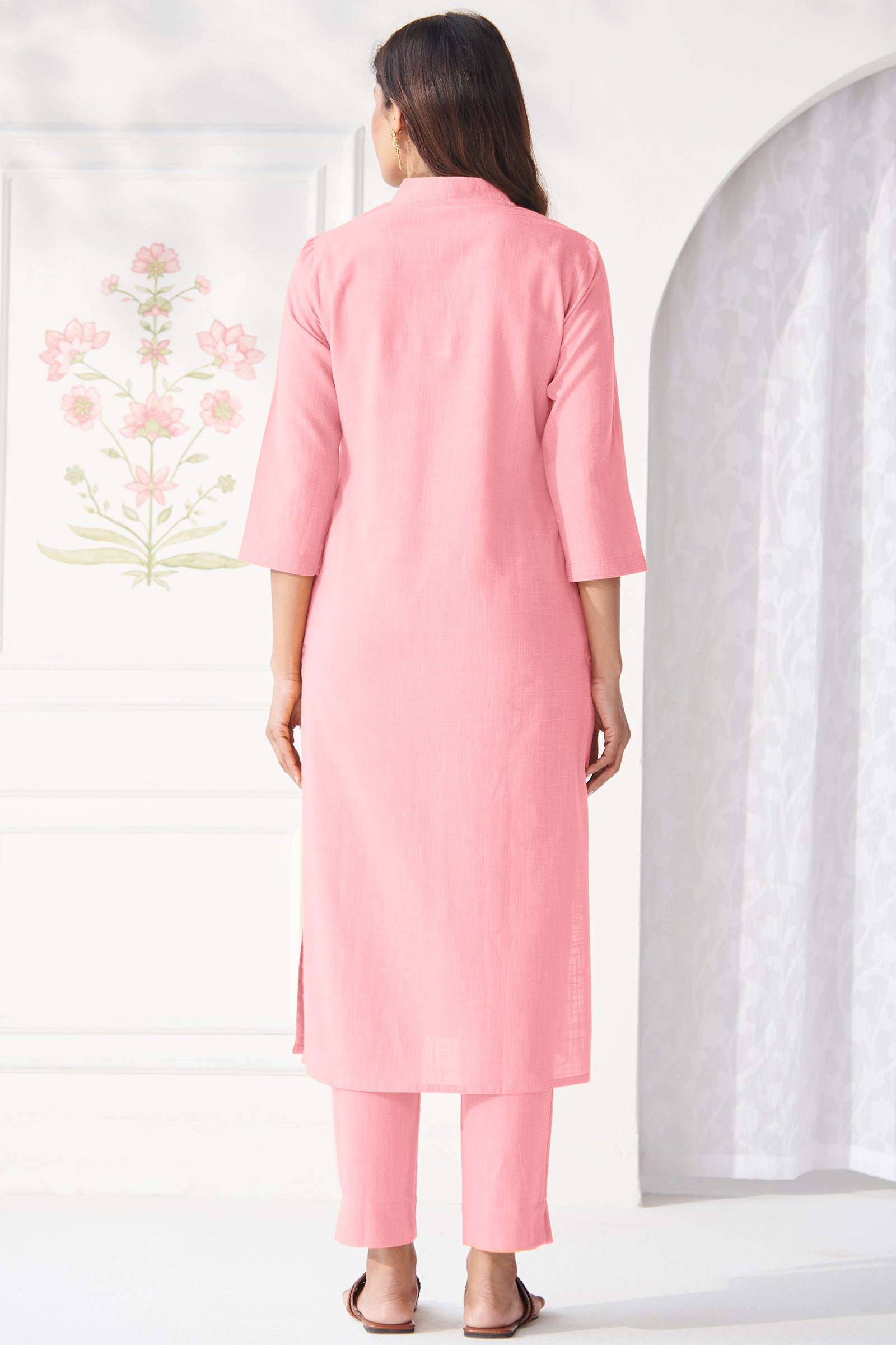 Roza Fariah Candy Pink Kurta