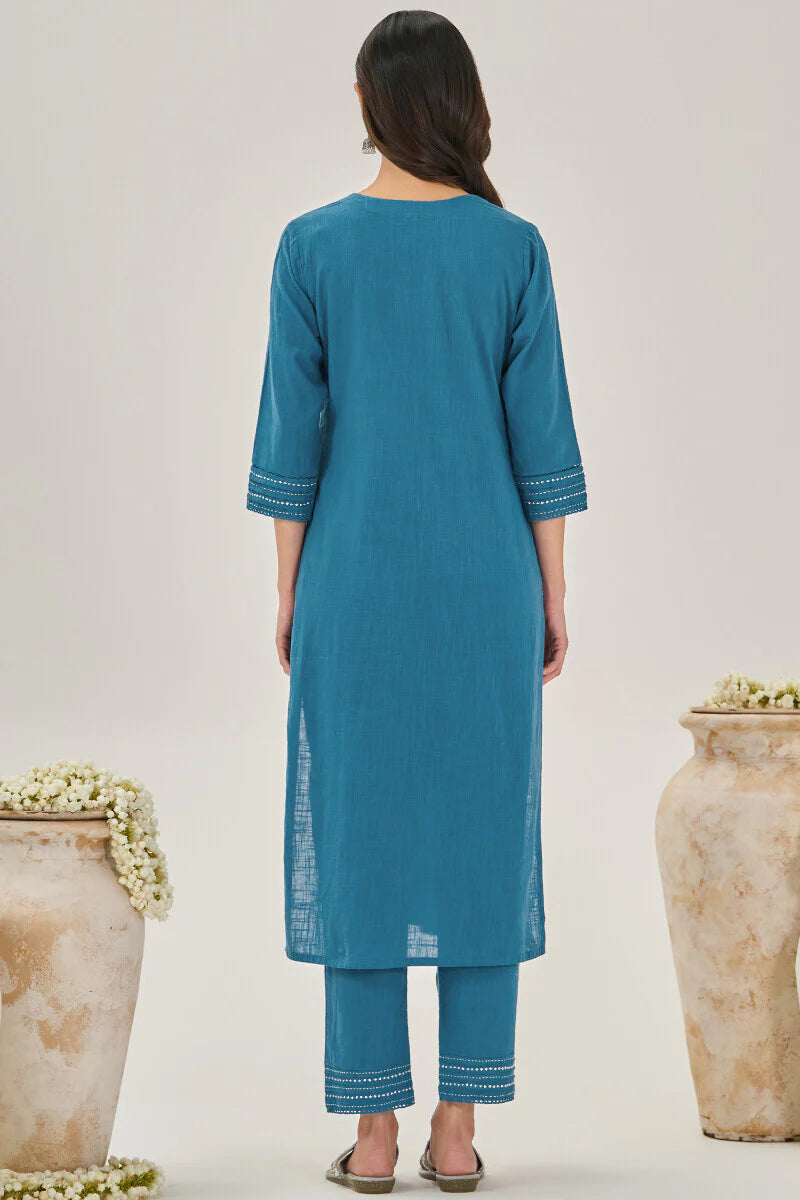 Surplus: Roza Zara Blue Kurta