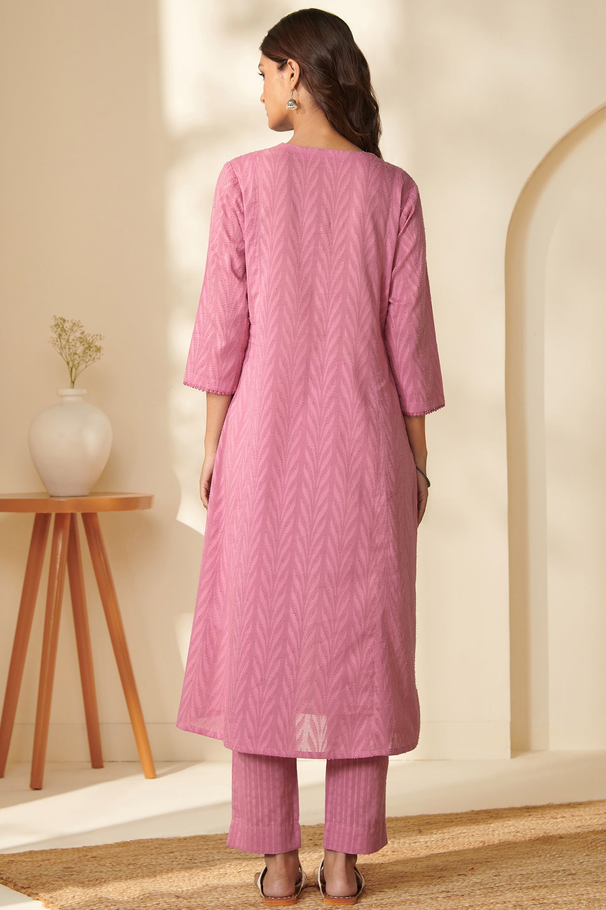 Roza Mariyah Pink Kurta