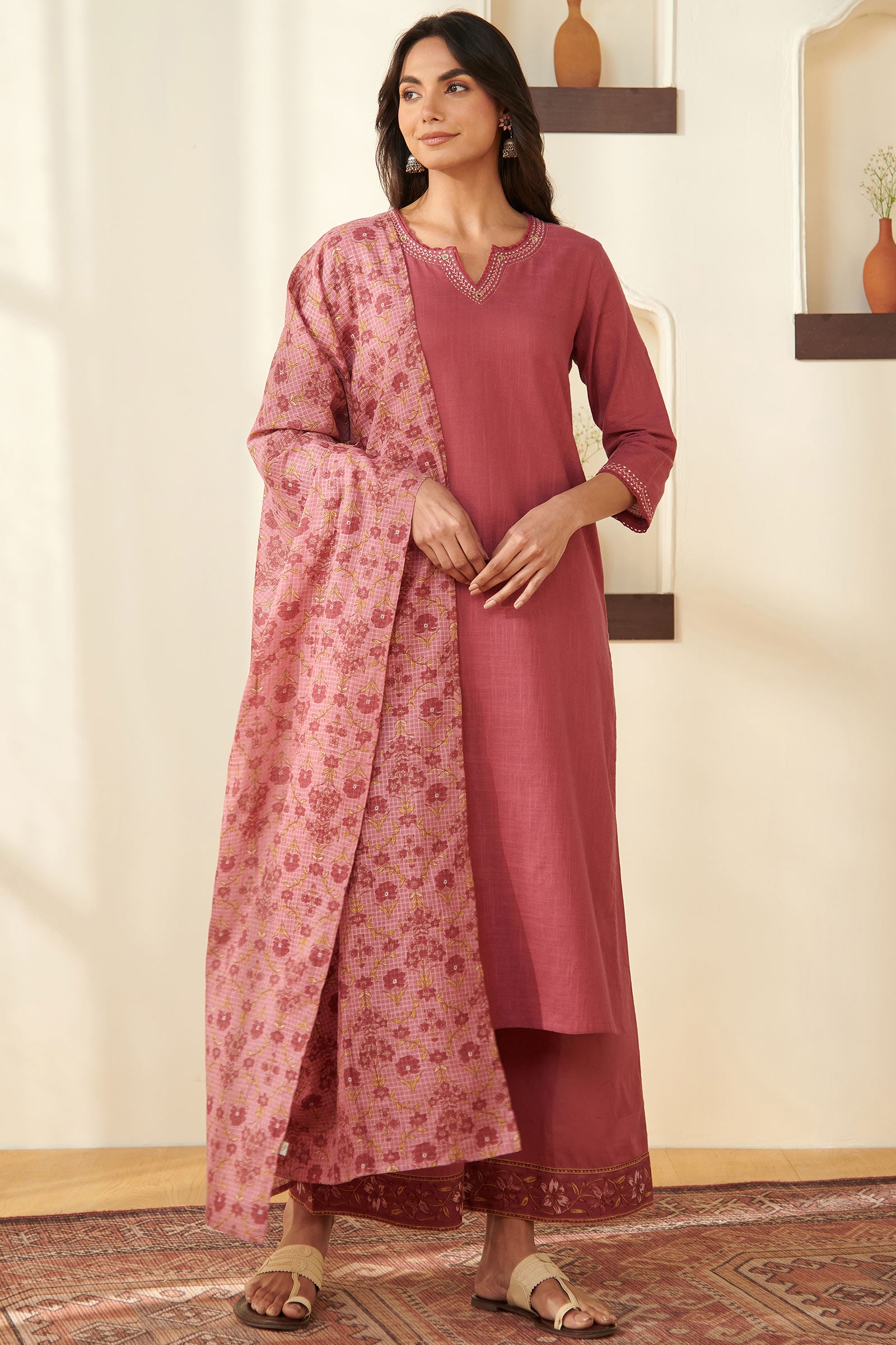 Surplus: Roza Azma Mauve Kurta