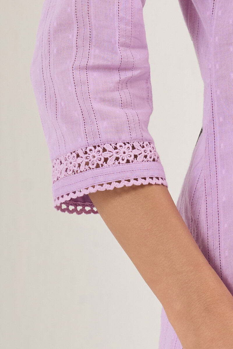 Roza Seher Lilac Kurta