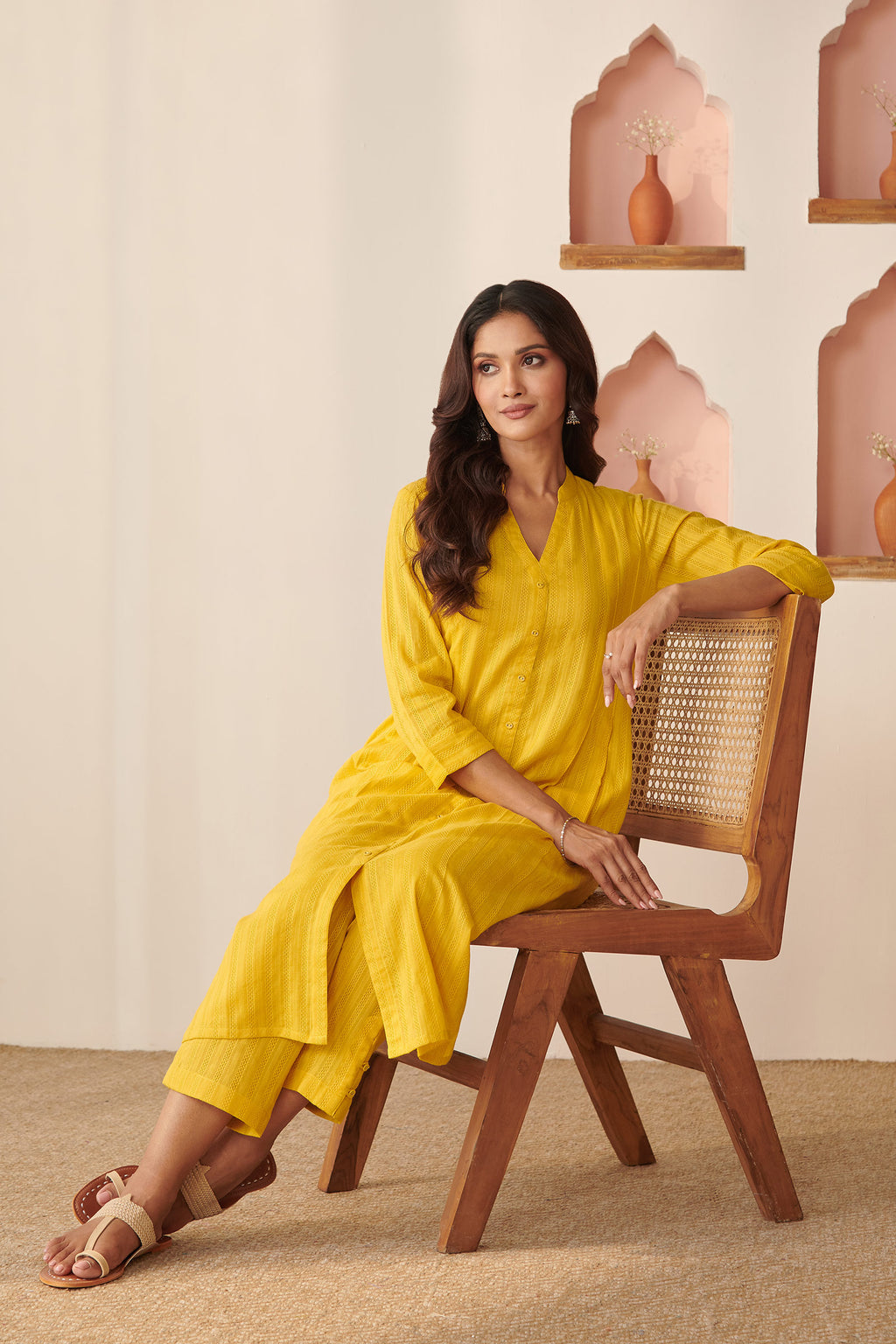 Roza Rahima Bamboo Yellow Kurta