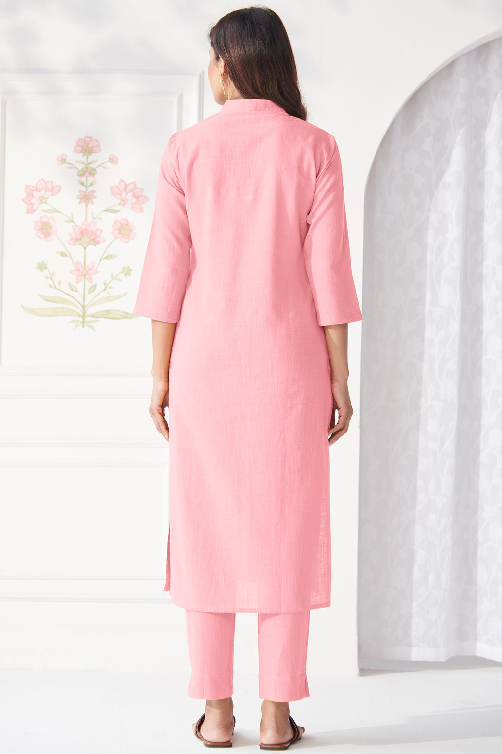 Surplus: Roza Fariah Candy Pink Kurta