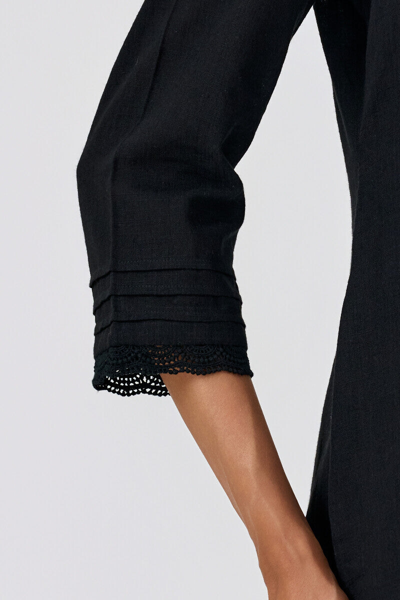 Roza Sehreen Black Kurta