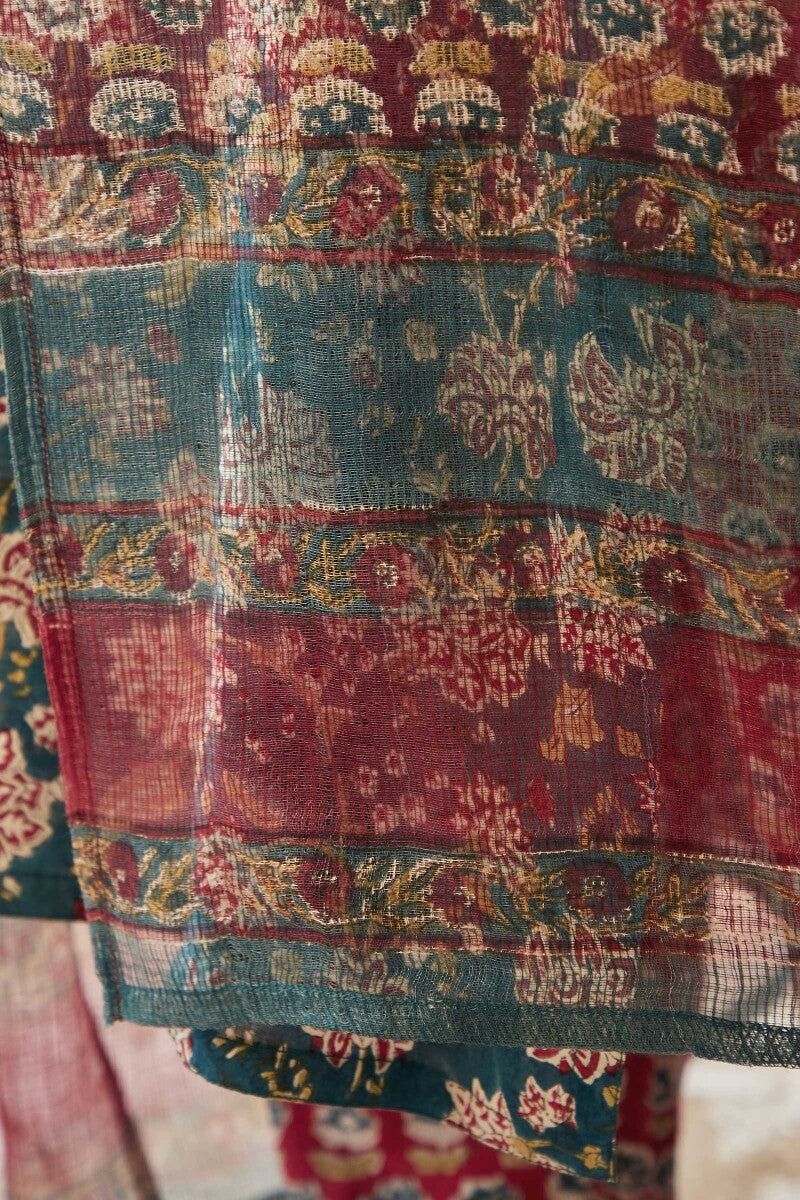Gauhar Ruhi Sanganeri Red Kota Dupatta