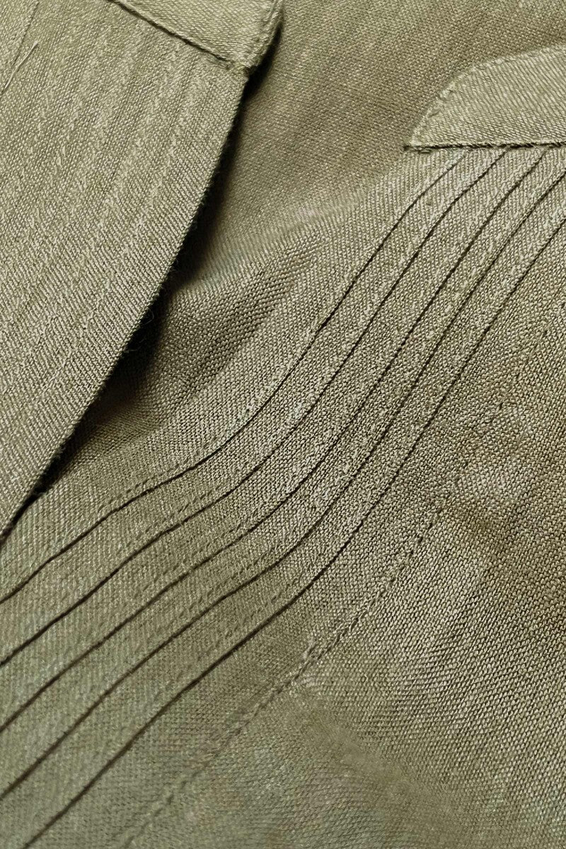 Roza Gauhar Olive Green Kurta