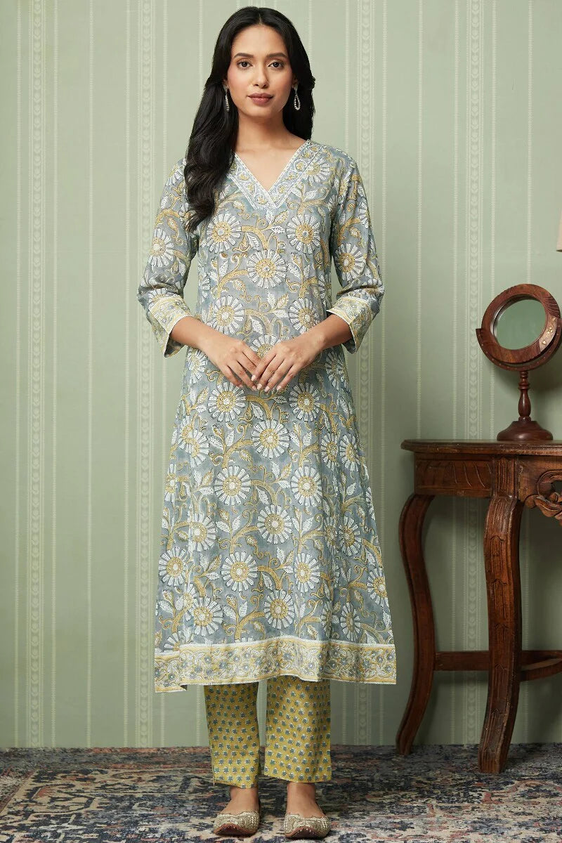 Gauhar Zafiya Sanganeri Kurta