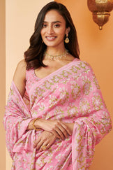 Shirin Mihira Sanganeri Cotton Silk Saree