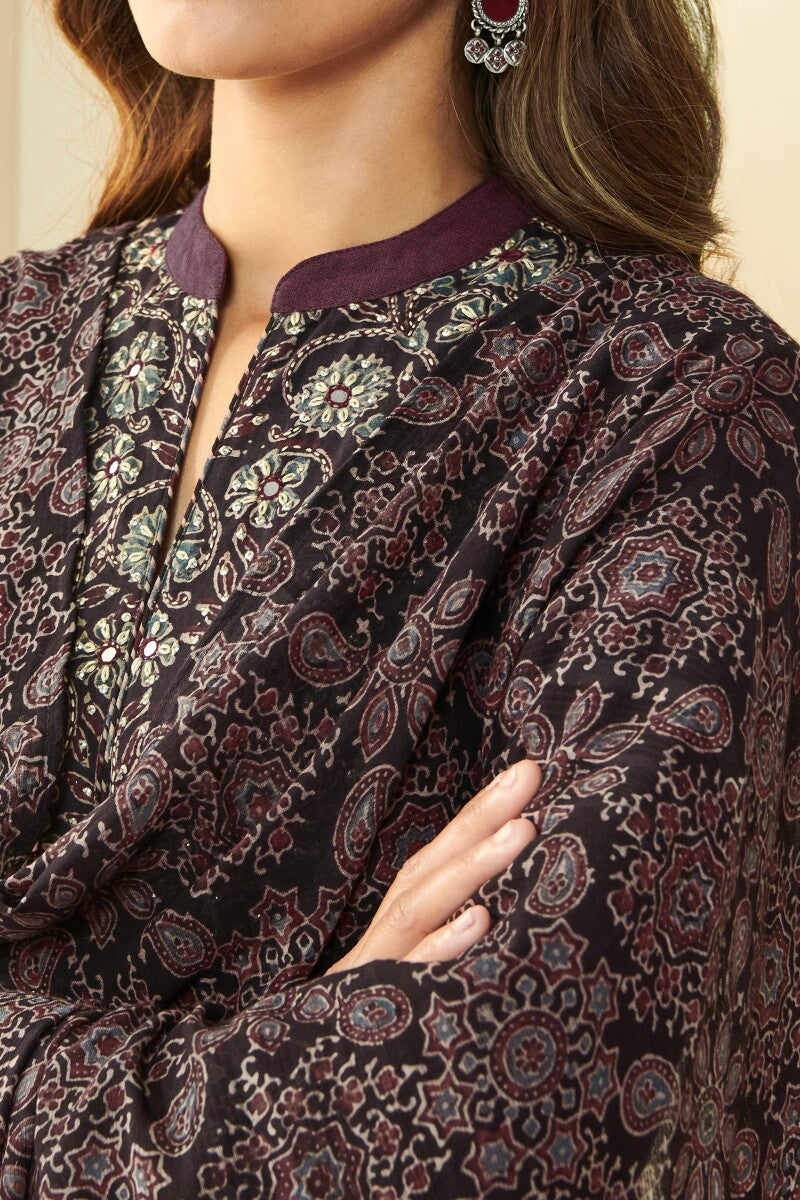 Sehra Feriha Ajrak Cotton Dobby Dupatta
