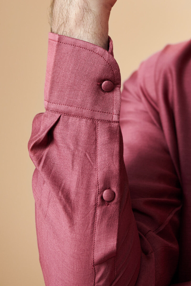 Shirin Arsh Maroon Chanderi Kurta