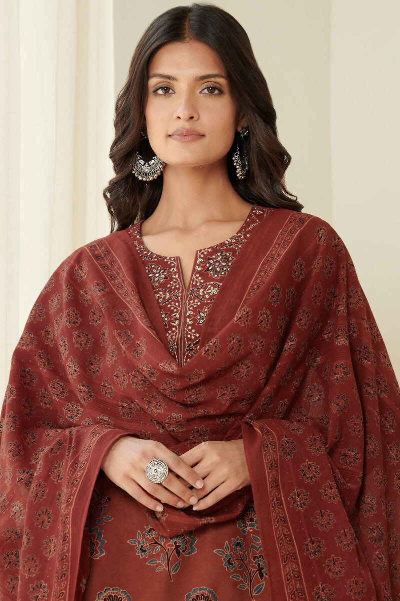 Sehra Maira Ajrak Dupatta