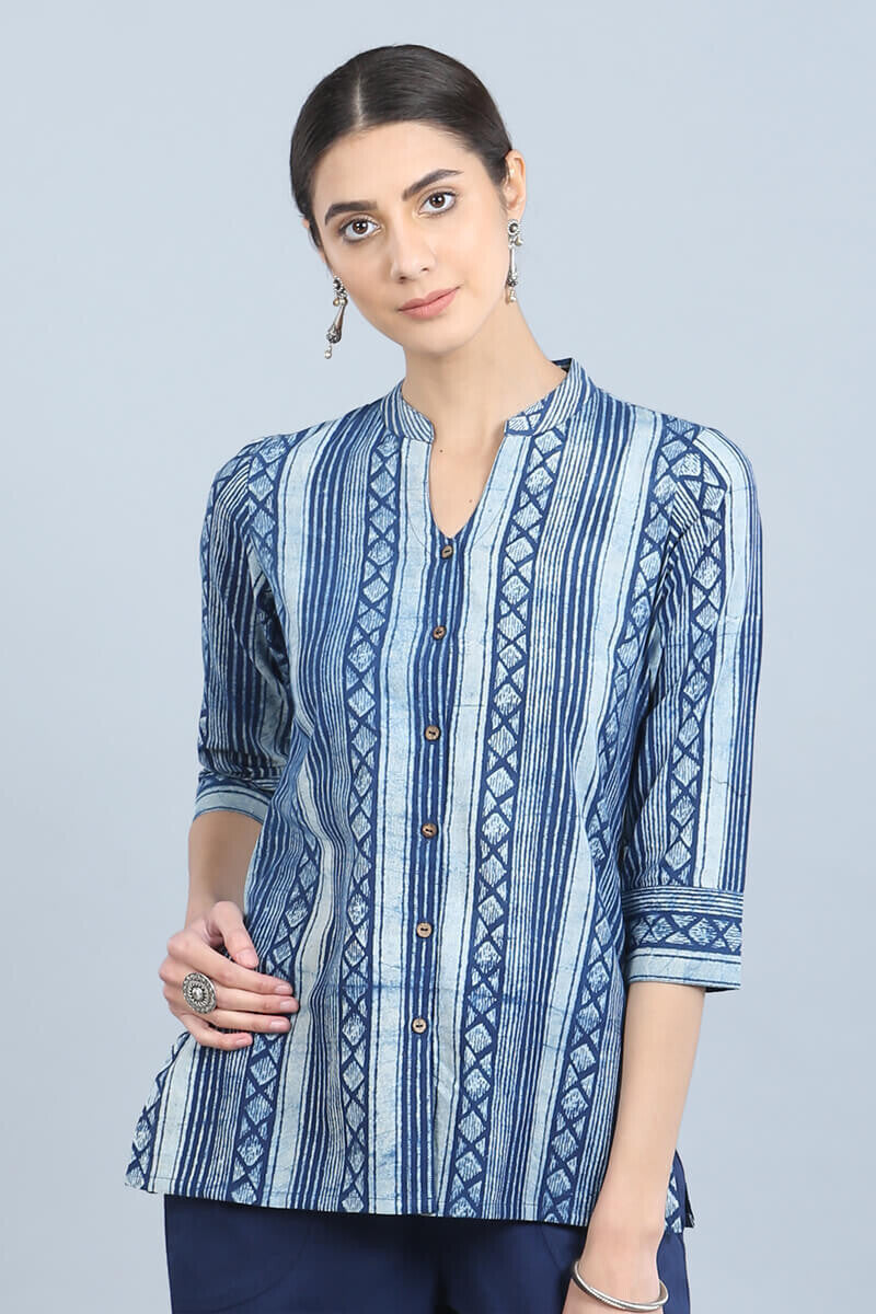 Shahin Indigo Stripe Shirt