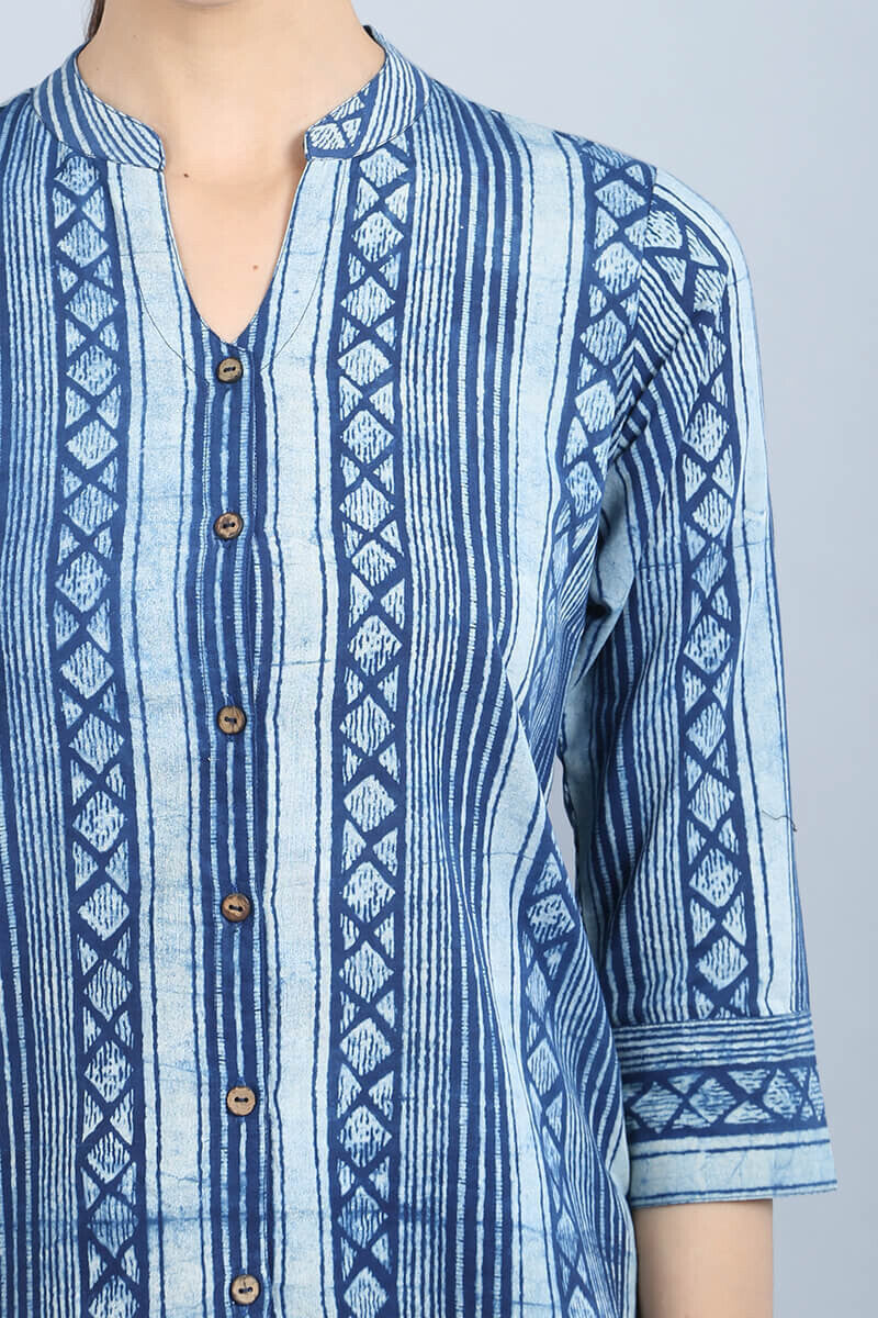 Shahin Indigo Stripe Shirt