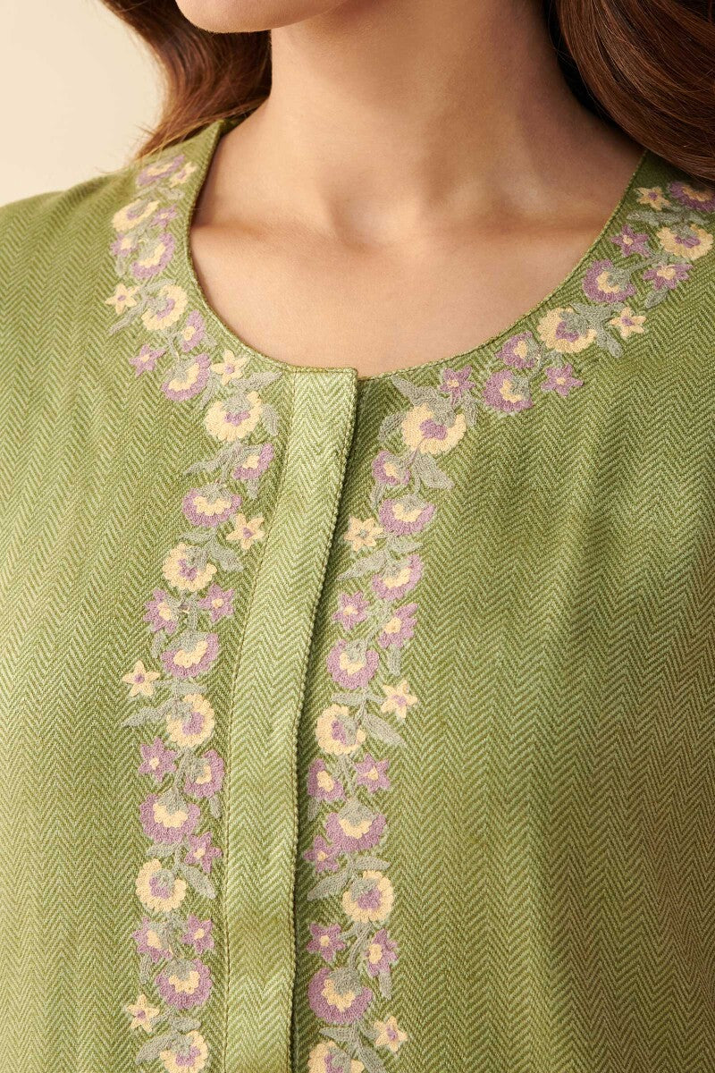 Naadirah Zarina Faux Wool Handloom Kurta