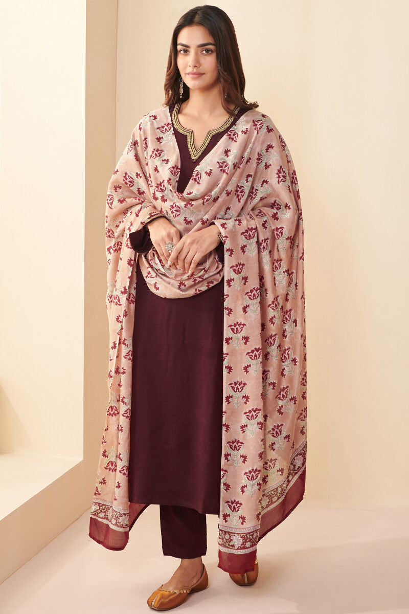 Naadirah Samrina Faux Wool Handloom Narrow Pants