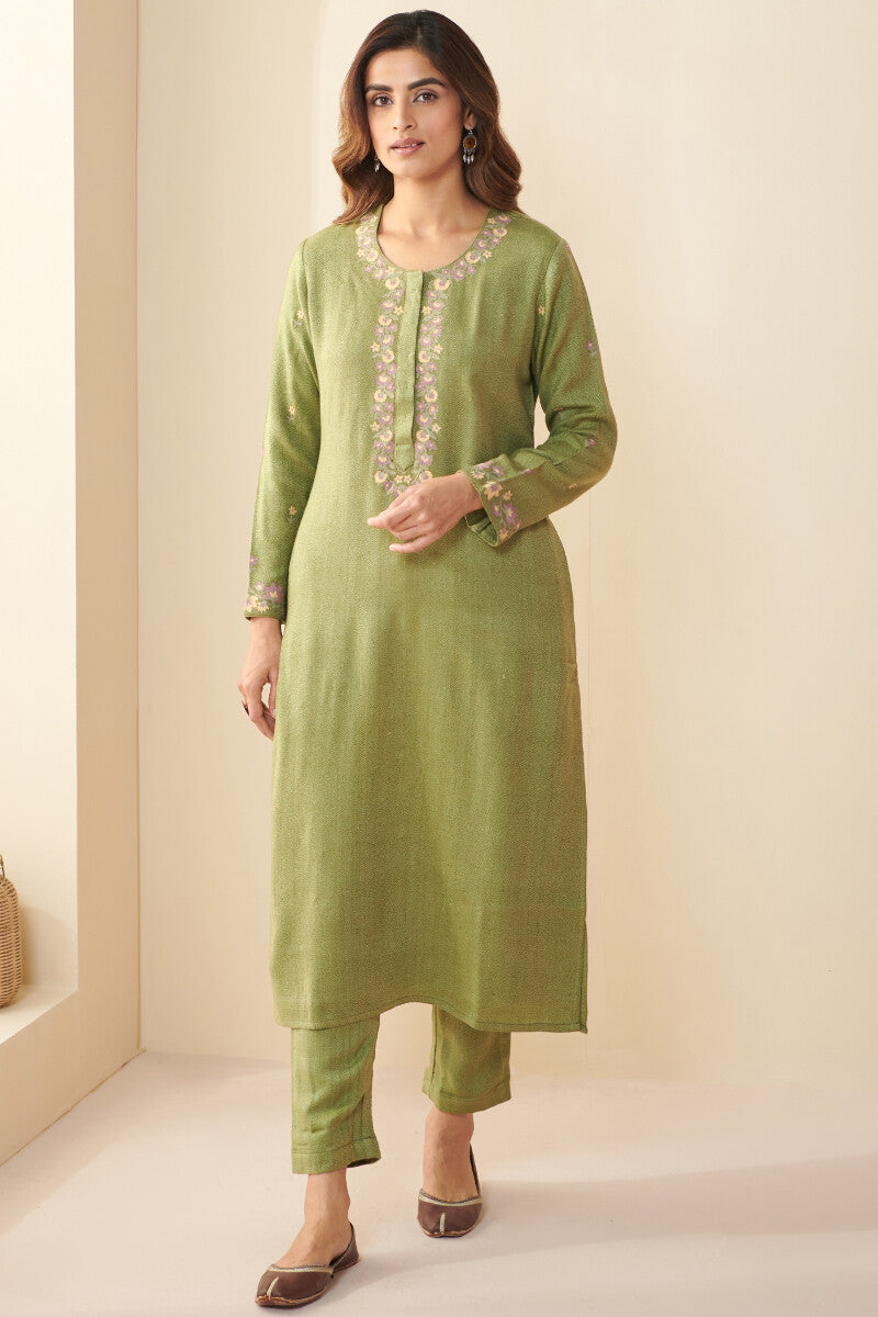 Naadirah Zarina Faux Wool Handloom Kurta