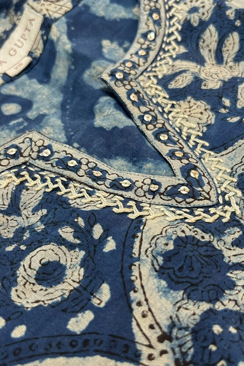 Sehra Nafisa Indigo Kurta