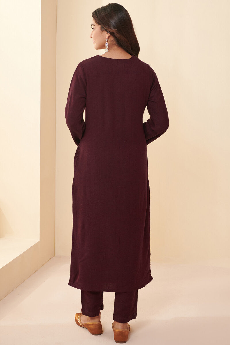 Naadirah Samrina Faux Wool Handloom Kurta