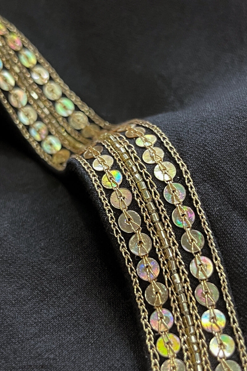 Gauhar Maira Black Chanderi Kurta