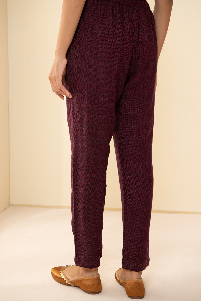Naadirah Samrina Faux Wool Handloom Narrow Pants