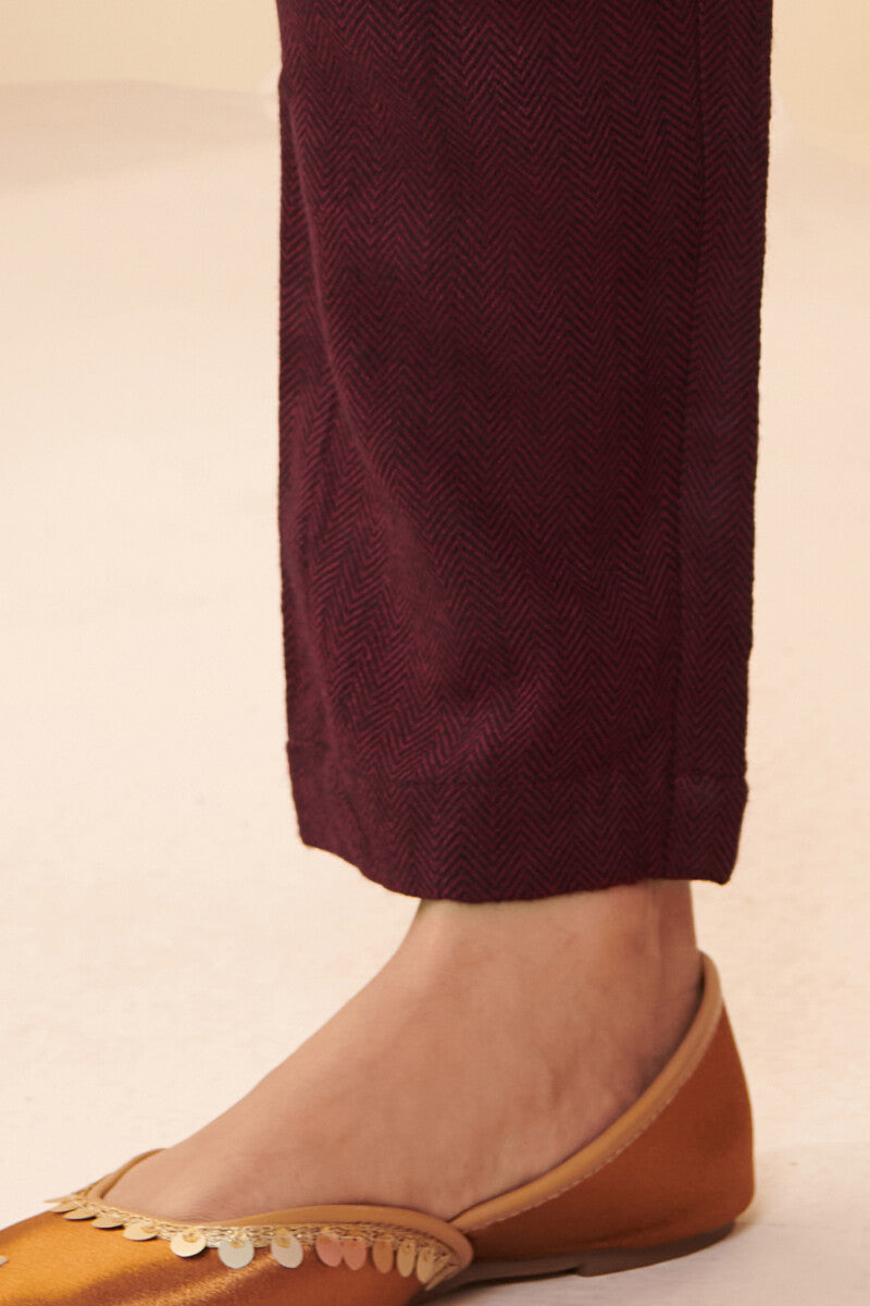 Naadirah Samrina Faux Wool Handloom Narrow Pants