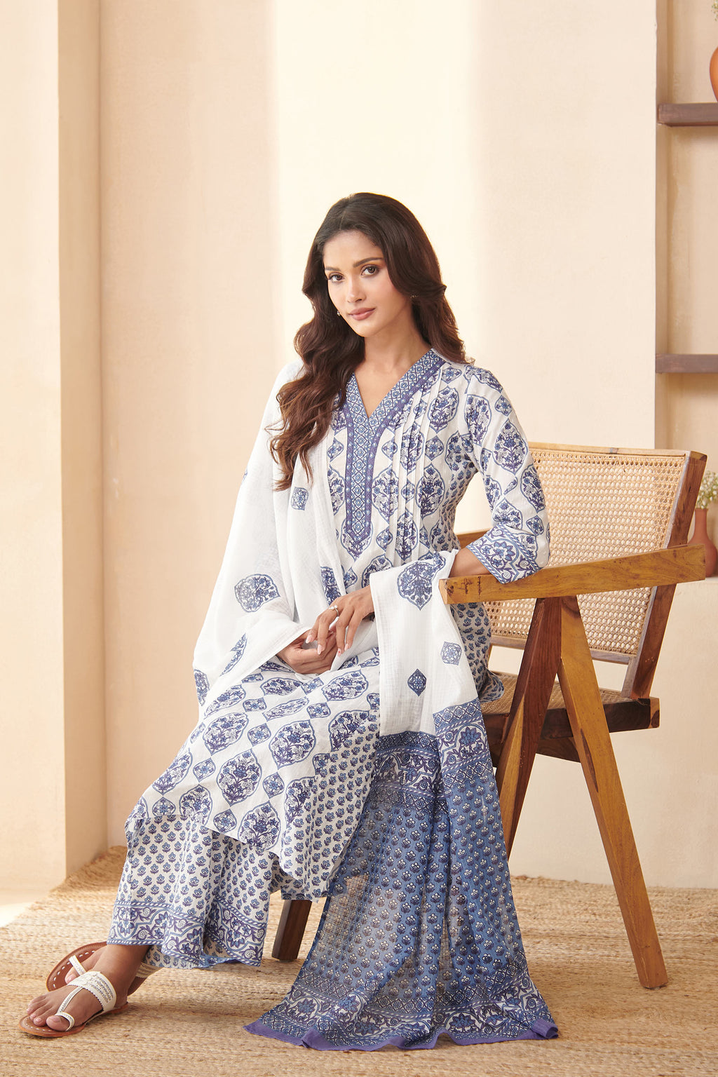 Neelofar Nihad Sanganeri Kurta