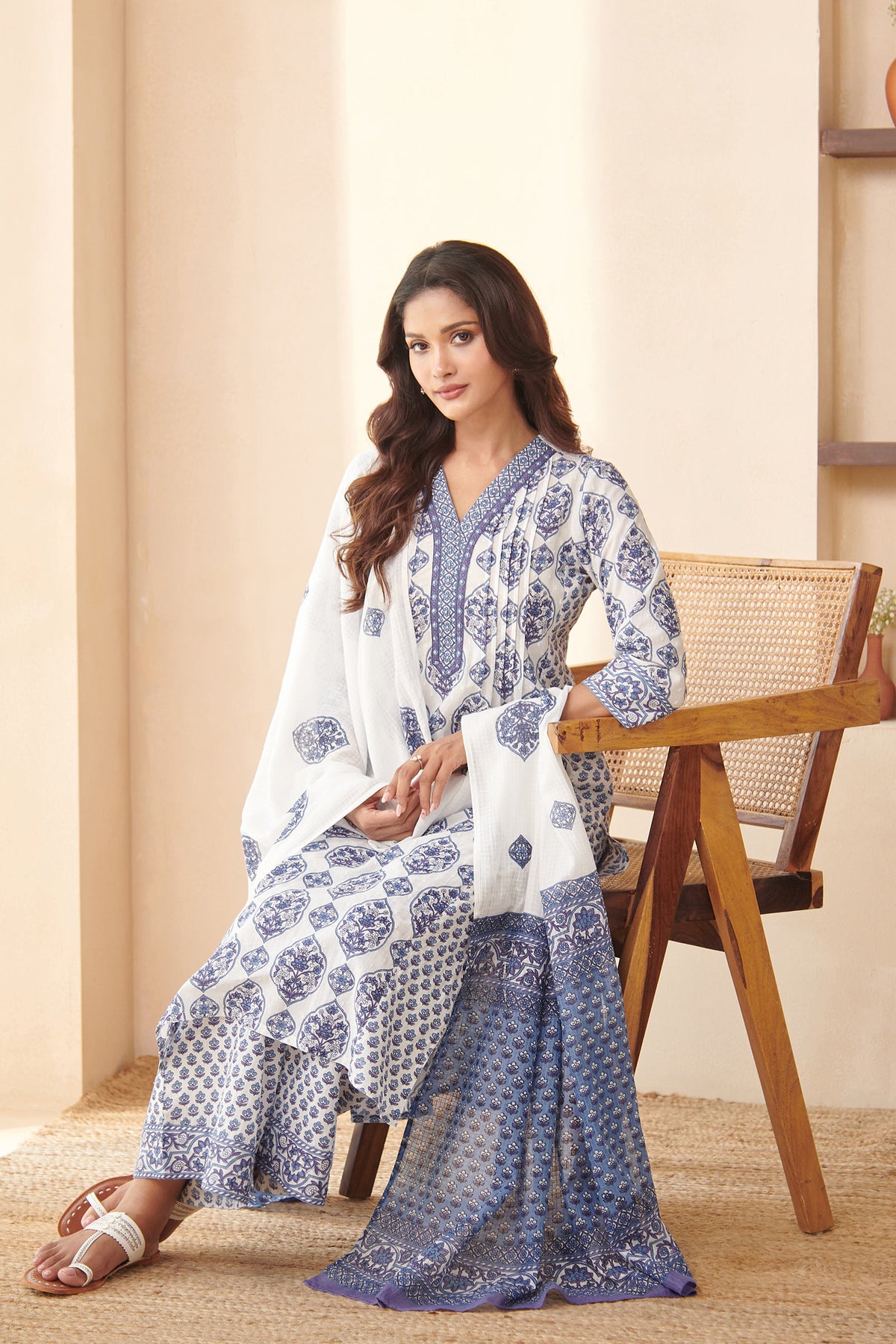 Neelofar Nihad Sanganeri Kurta