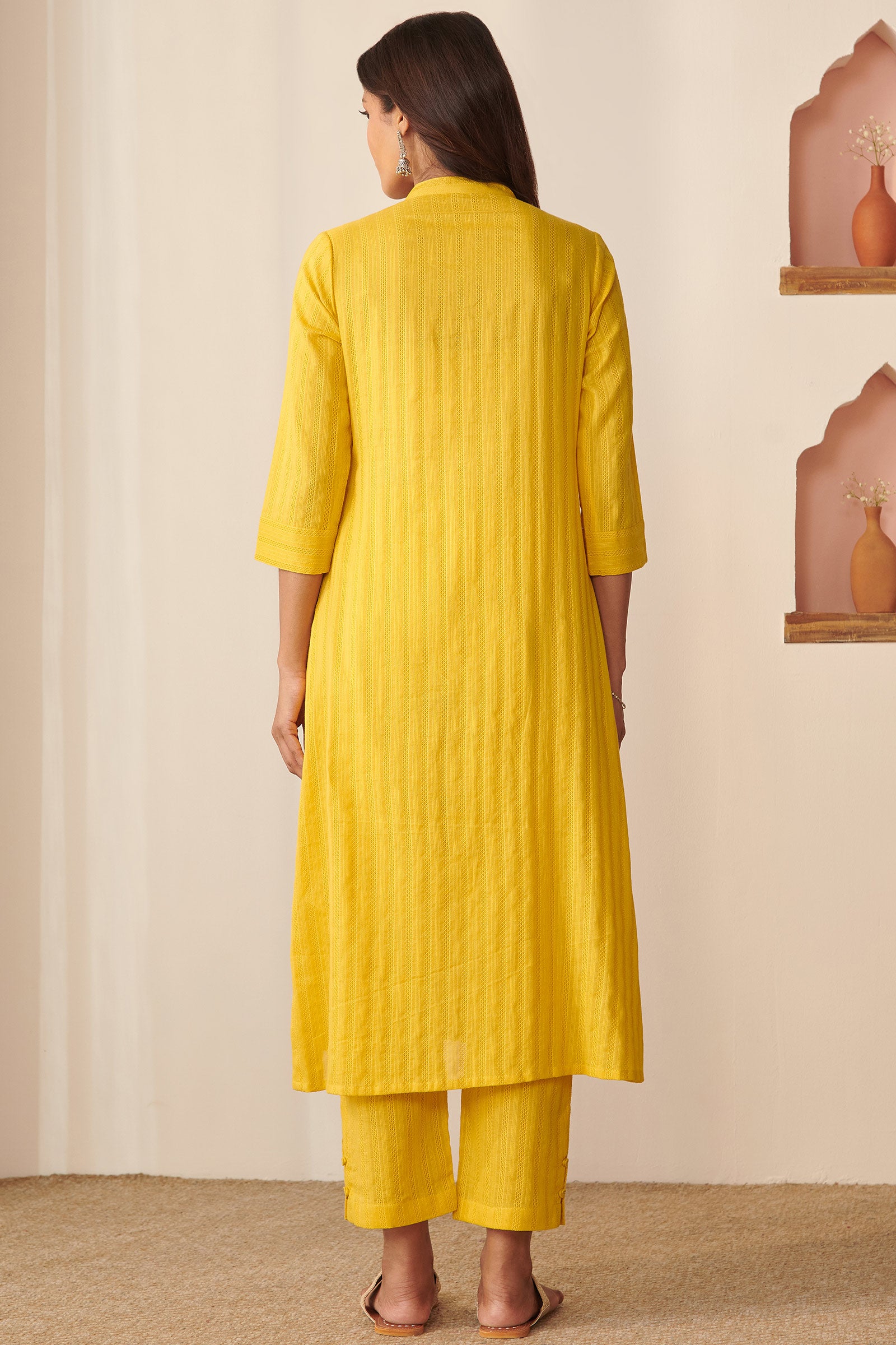 Roza Rahima Bamboo Yellow Kurta