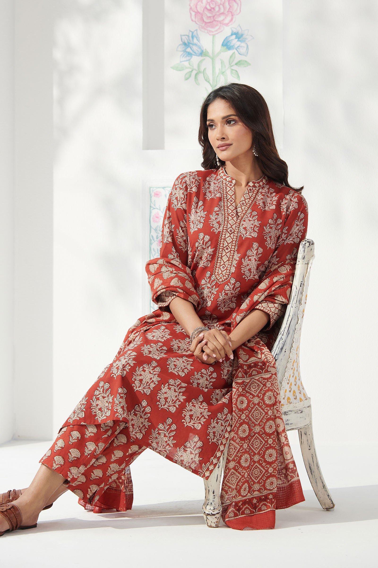 Surplus: Sehra Fazeen Bagru Kurta