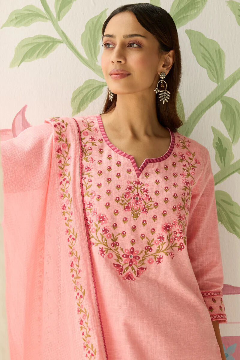 Surplus: Mehraab Mahi Pink Kurta