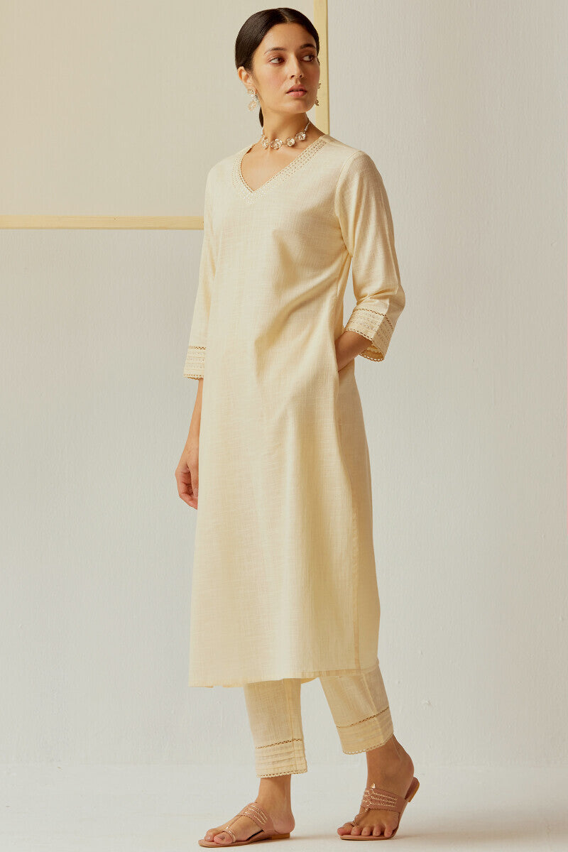 Roza Zara Cream Narrow Pants