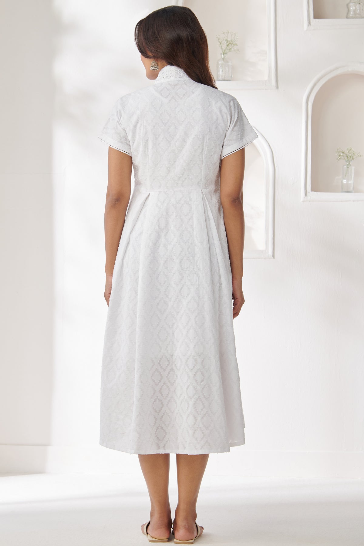 Mumtaz Sahana White Dress