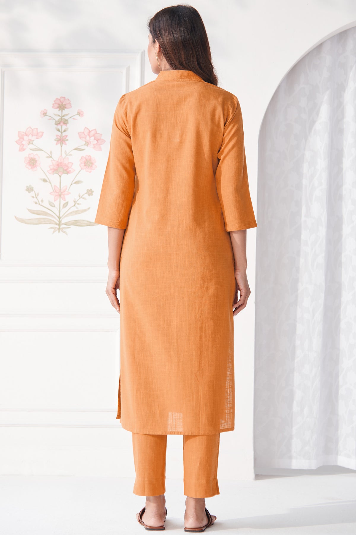 Roza Sarai Orange Kurta
