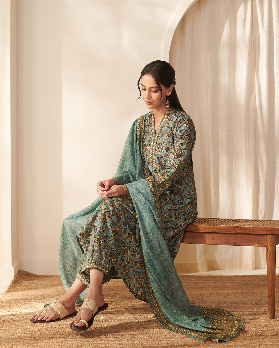 Rangrez Nasmina Blue Kurta