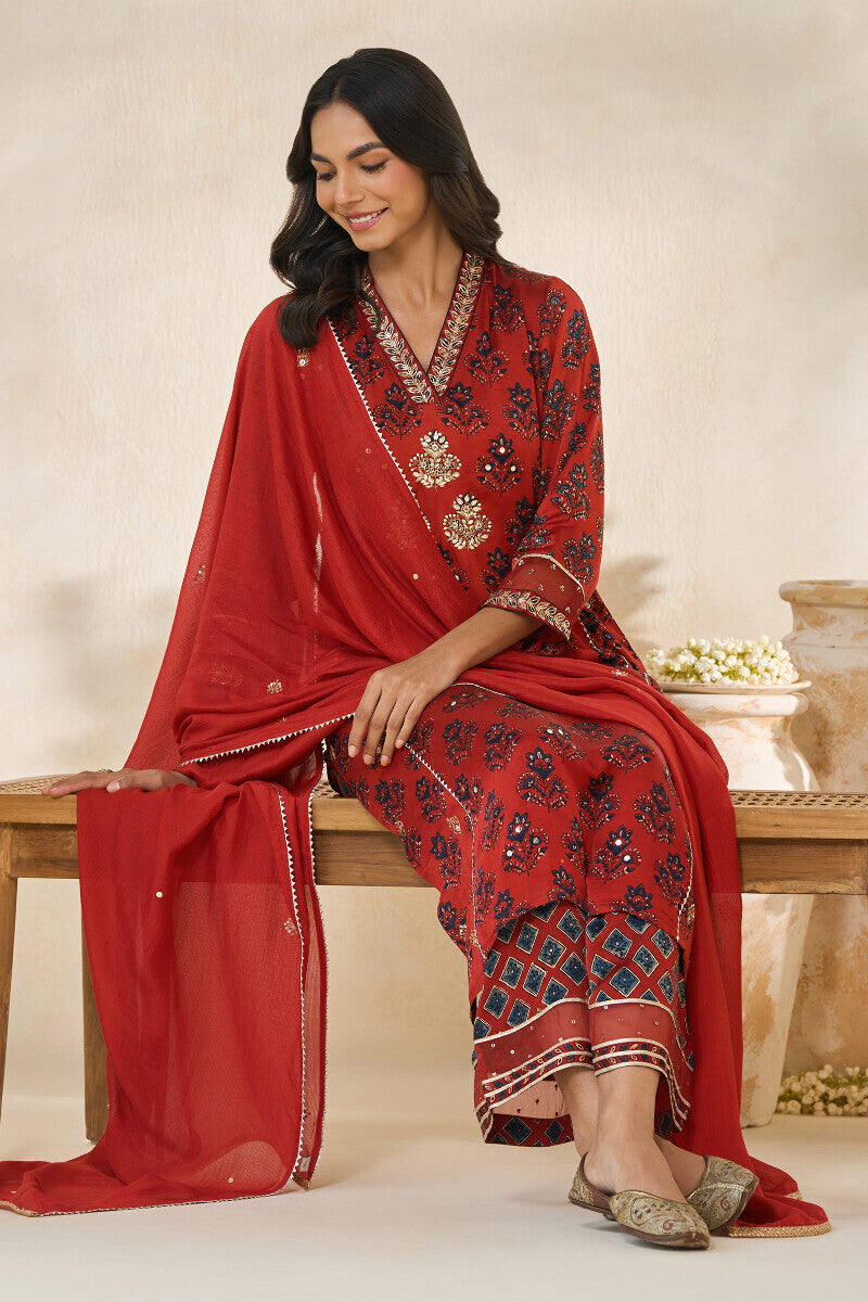 Mehrunissa Aiza Ajrak Kurta