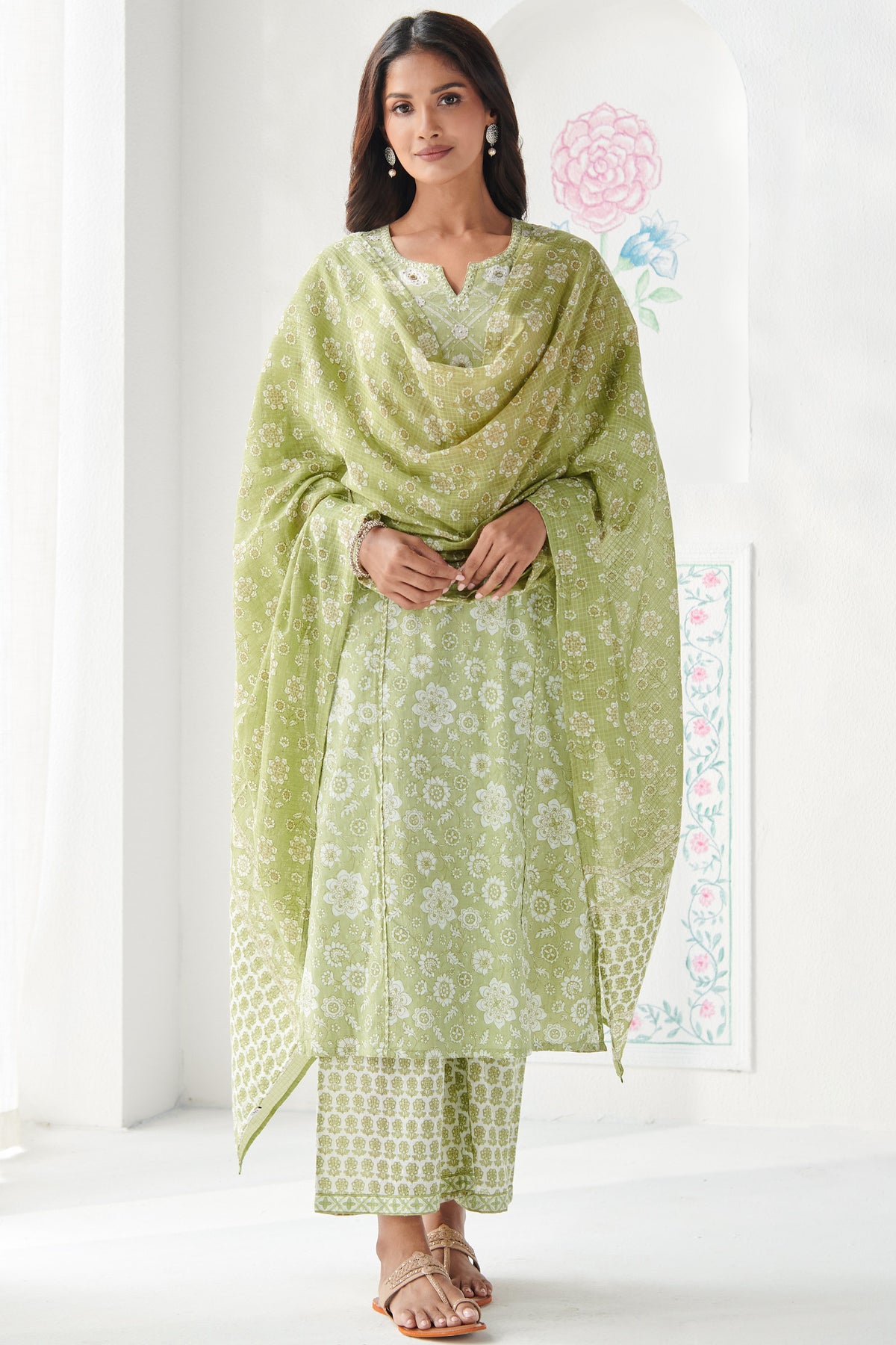 Gulbahar Firosa Sanganeri Kurta