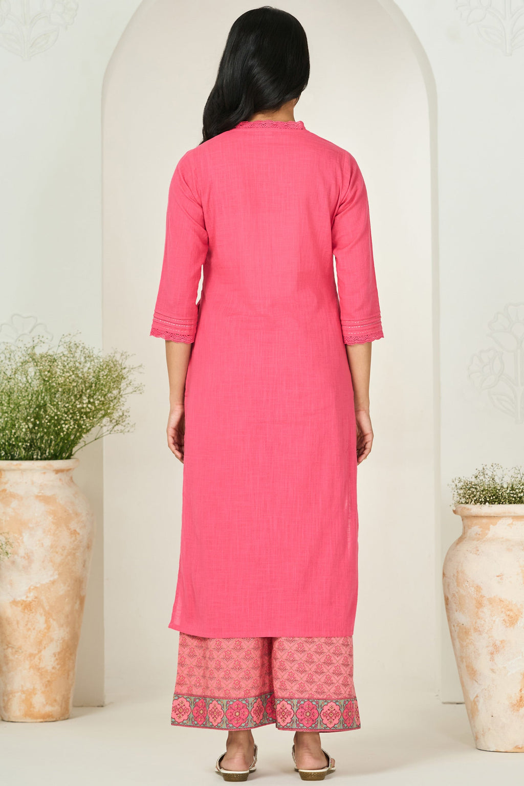 Surplus: Roza Mira Pink Kurta