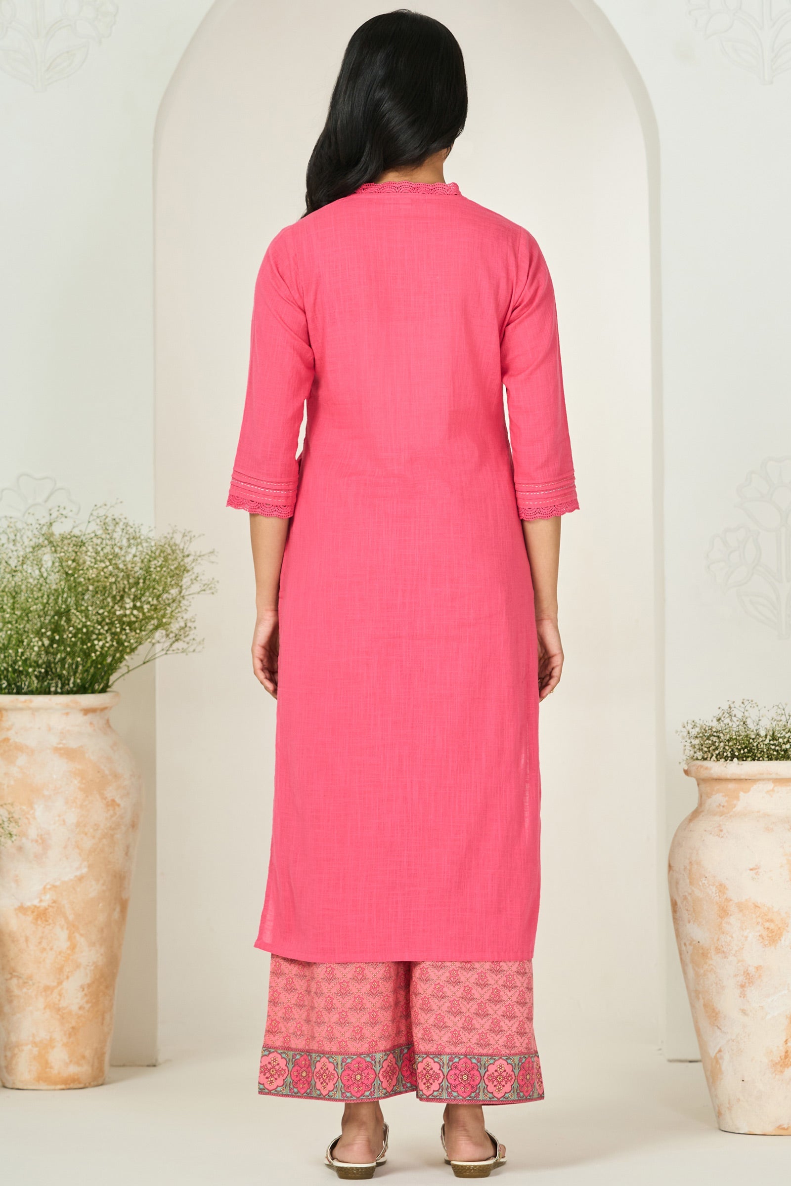 Surplus: Roza Mira Pink Kurta