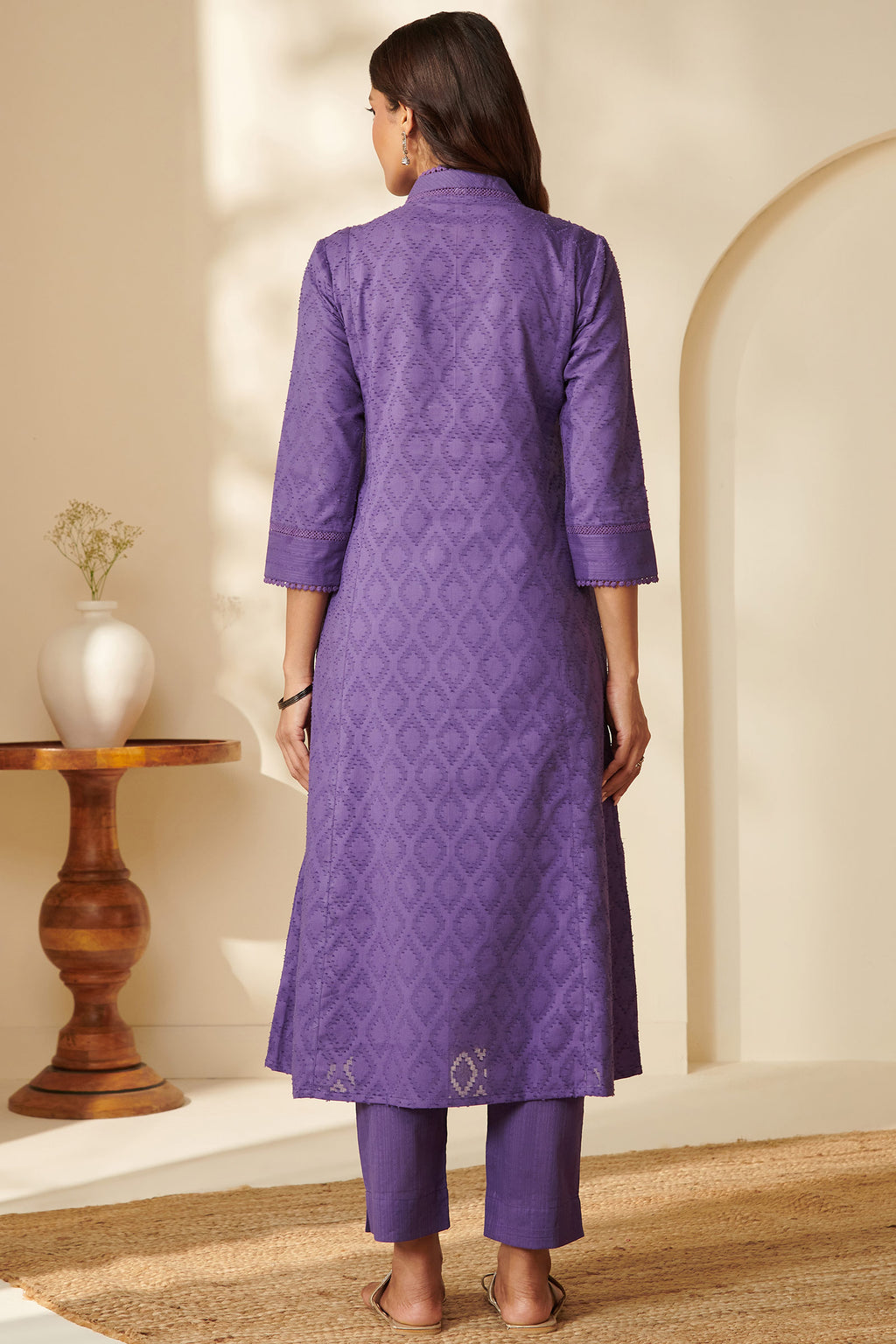 Surplus: Roza Rosana Purple Kurta