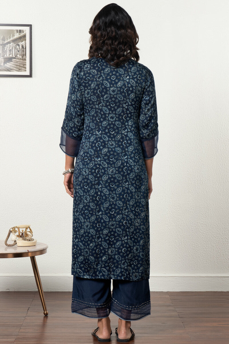 Sehra Shabnam Ajrak Modal Kurta